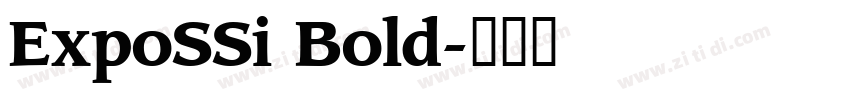 ExpoSSi Bold字体转换